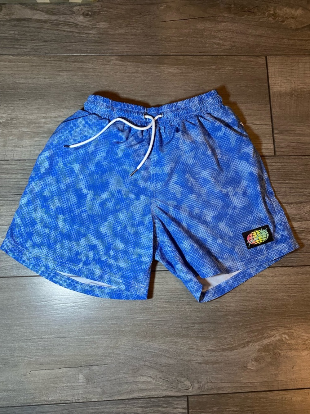 EUC Blue SLUNKS Men's Athletic Swim/Active Shorts